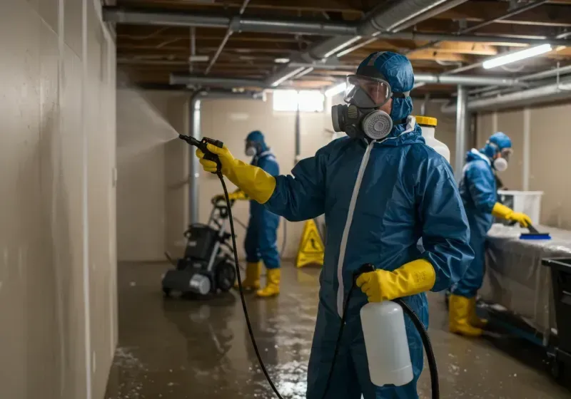 Basement Sanitization and Antimicrobial Treatment process in Cornwall, PA